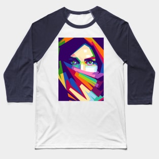 Girl POP ART Baseball T-Shirt